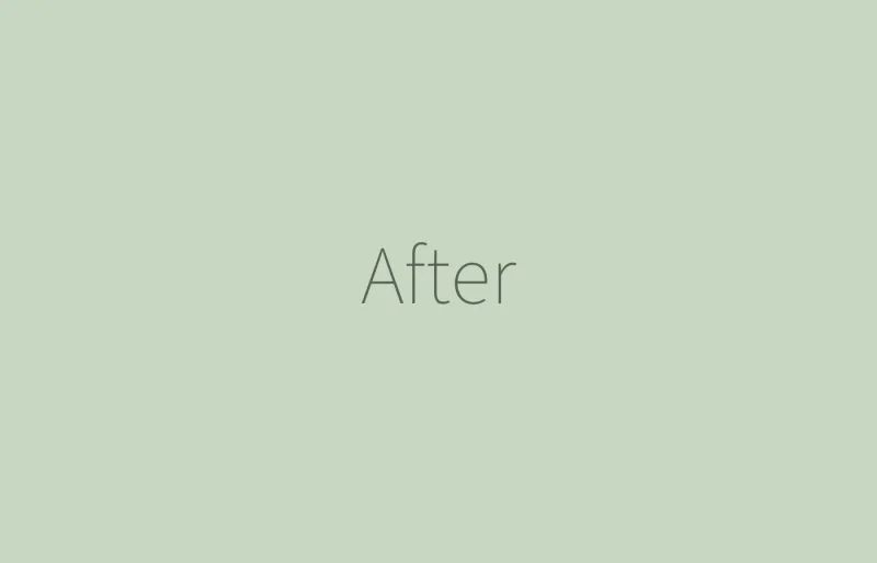 The repaired veneer after treatment