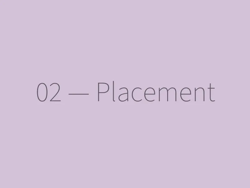 The implant in place